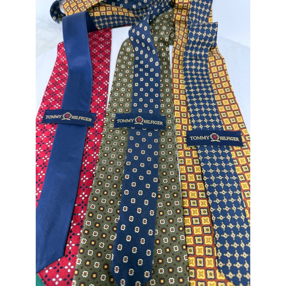 Tommy Hilfiger Mens Tie Lot Silk Blend Neckties Multiple Patterns - Picture 10 of 16